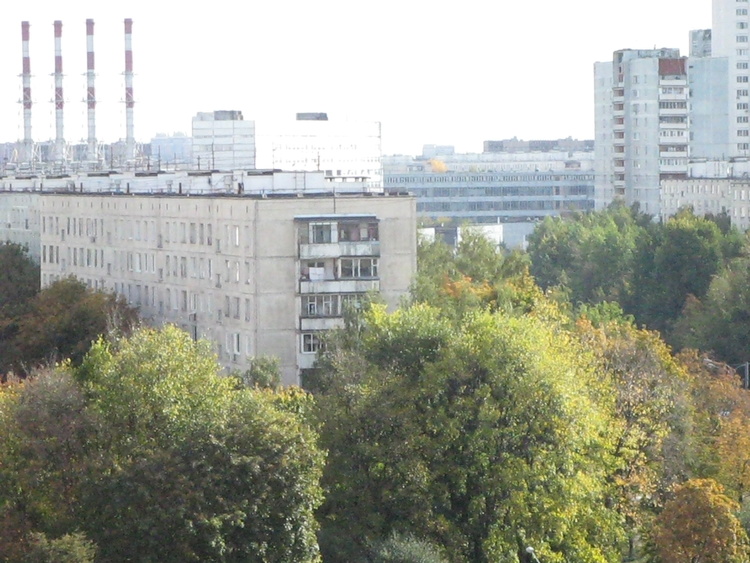 Фотография с крыш или последнего этажа многоэтажных зданий.