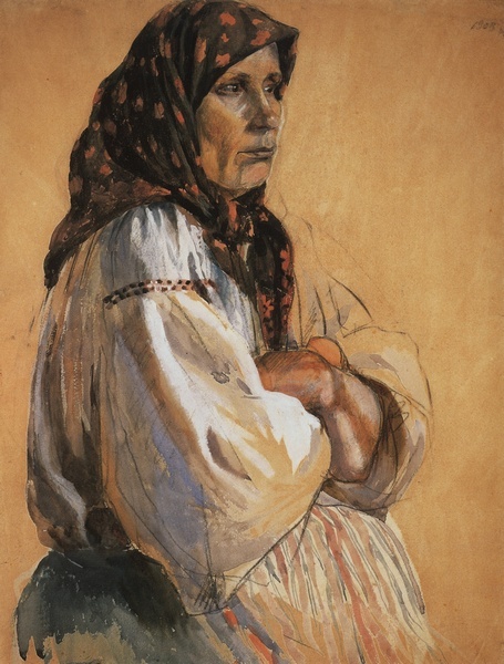 2. Серебрякова Зинаида Евгеньевна. 1903. Портрет няни.jpg