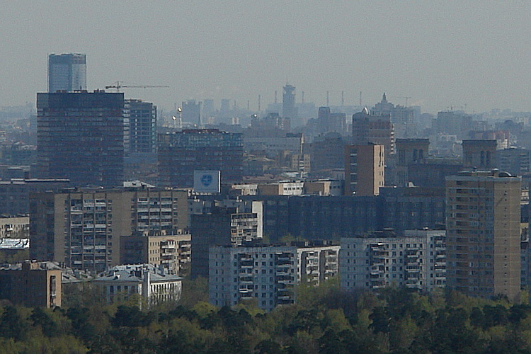 Кремль, наблюдаемый из Тушино