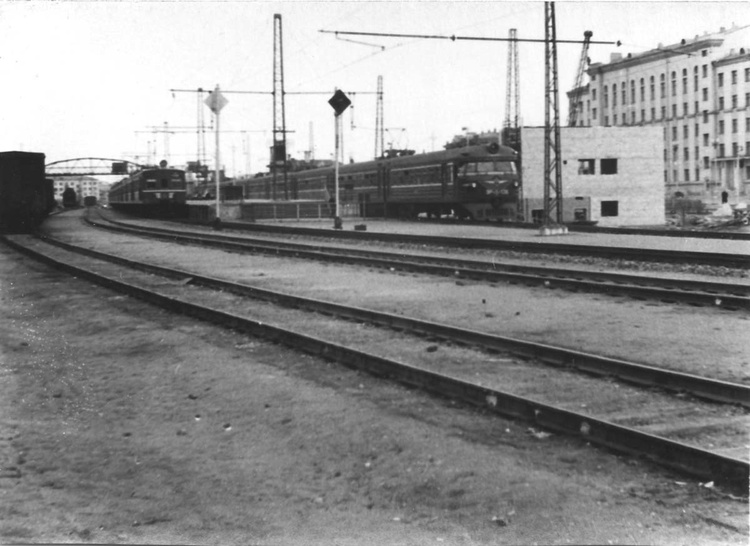 Станция Тушино в сторону Москвы. (ок.1962г.)