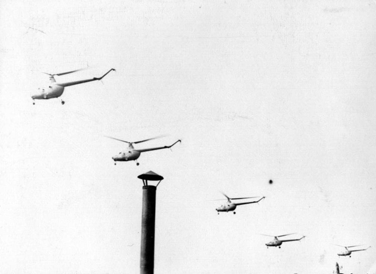 Вертолёты из Захарково 1958г.