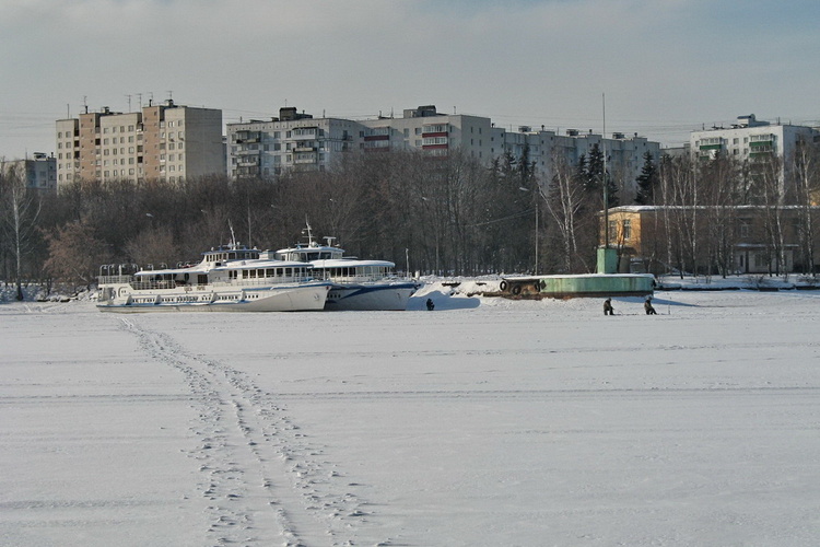 Февральский день. Химкинское водохранилище.