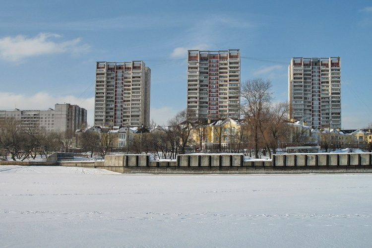 Февральский день. Химкинское водохранилище.