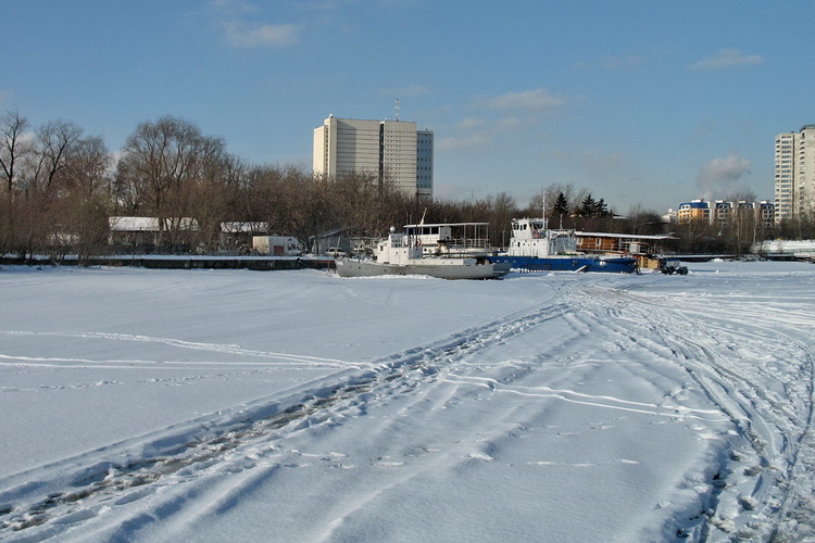 Февральский день. Химкинское водохранилище.