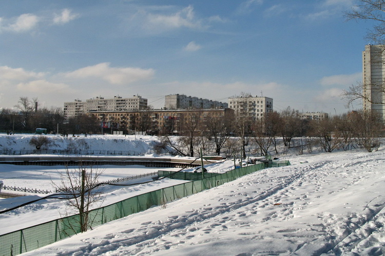 Февральский день. Химкинское водохранилище.