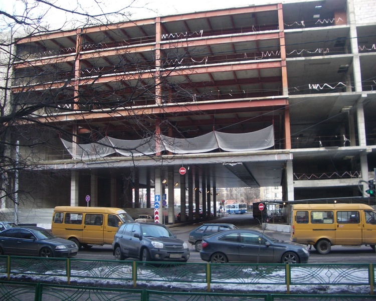 Строительство транспортного комплекса у метро Планерная.