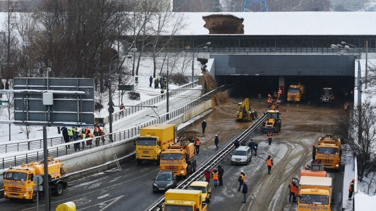 Затопленные новые тоннели в 2019 году. Фото отсюда: https://mosday.ru