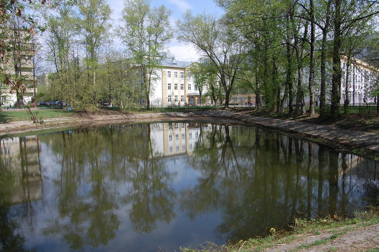 Пруд на "Комсомолке". так было. Фото старое.