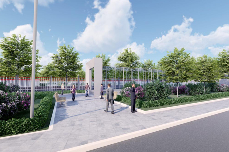 Дизайн-проект пешеходного перехода через ж/д пути Рижского направления МЖД. Изображение из открытых источников интернет