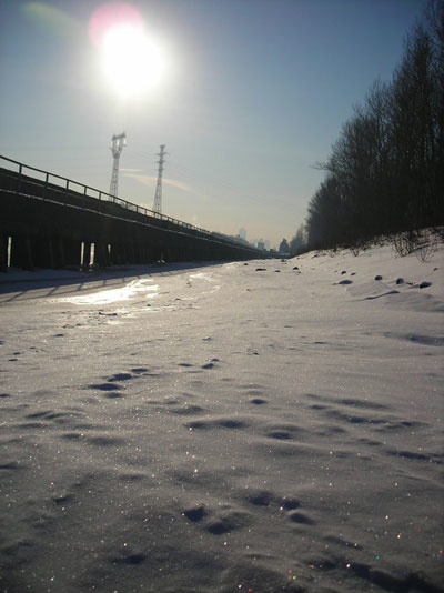 Канал им. Москвы зимой